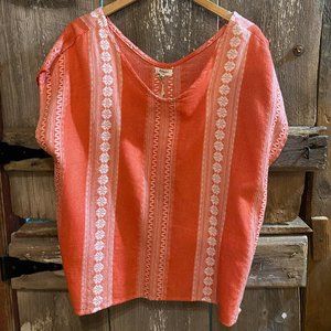 dylan Embriodered Caftan Top